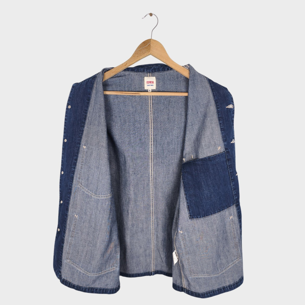 EDWIN Japan Men's Blue Denim Chore Jacket