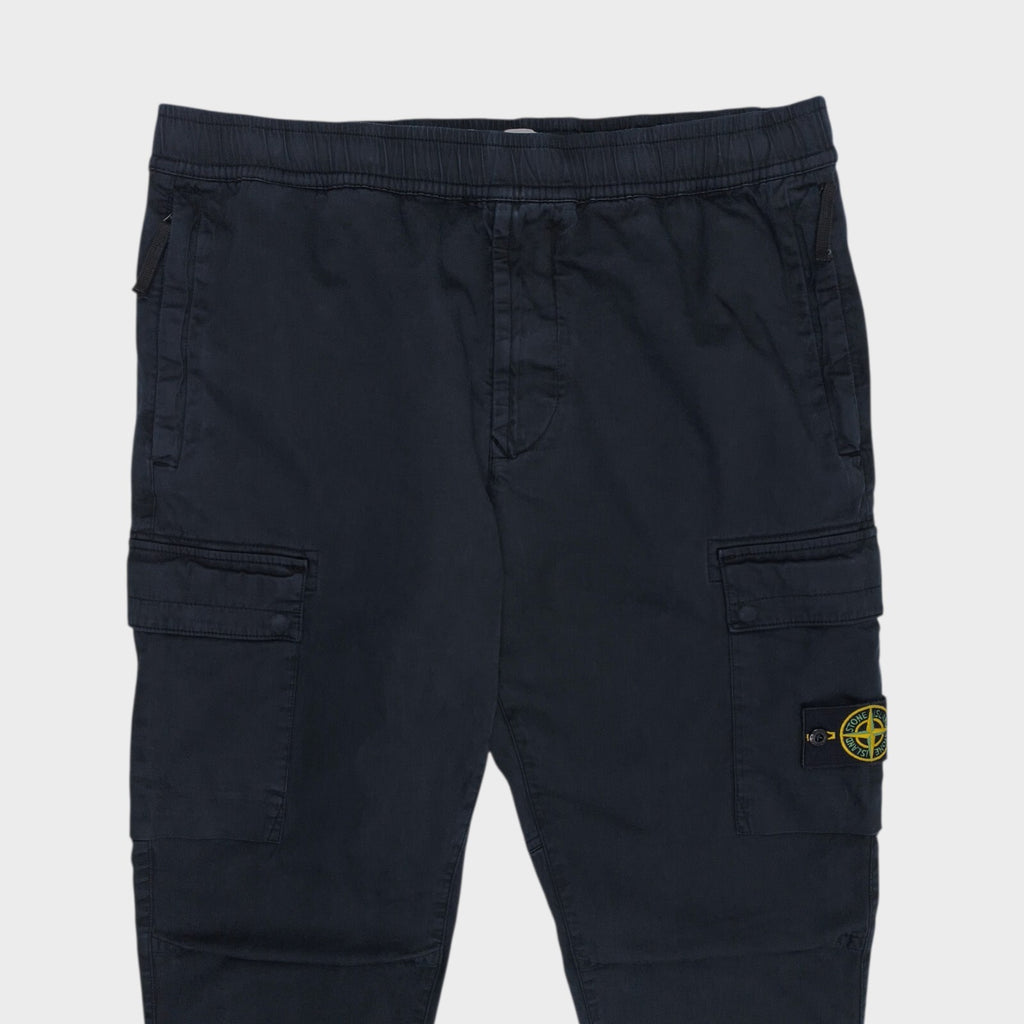 STONE ISLAND Men's Dark Navy Blue RE-T Cargo Trousers