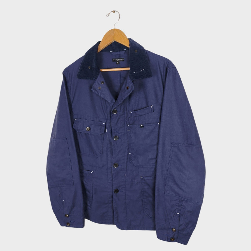 ENGINEERED GARMENTS Men's Made in USA Blue Coverall Chore Jacket