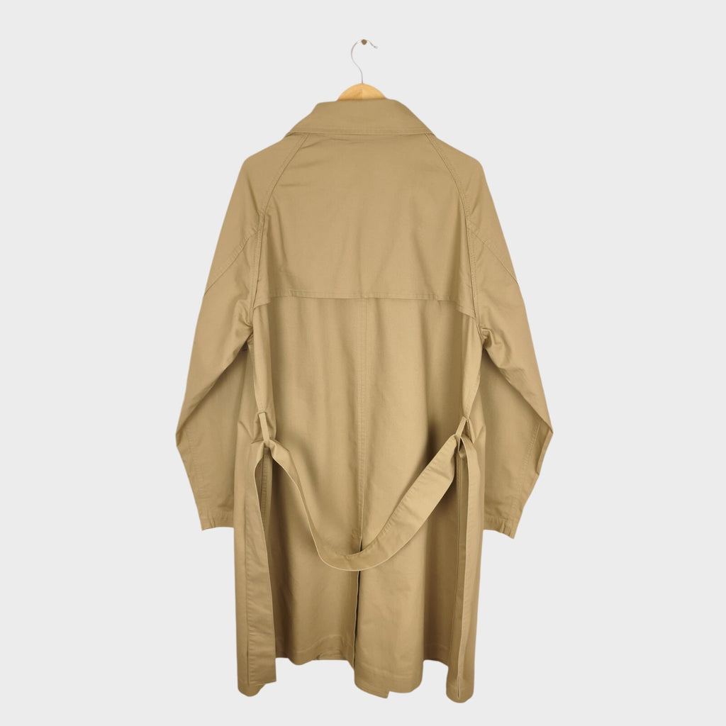 SNOW PEAK Men's Beige Takibi Spec Utility Trench Coat