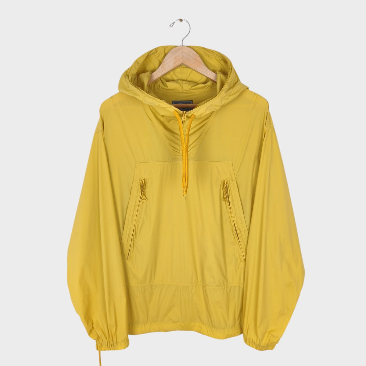 BEAMS PLUS Men's Yellow Oversized Fit Smock Anorak Parka Jacket