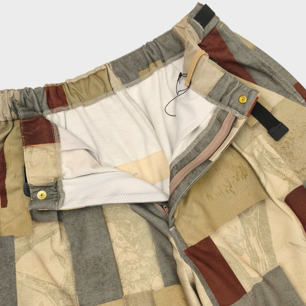 NORBIT BY HIROSHI NOZAWA Men's Geometric Print Aloha Shorts