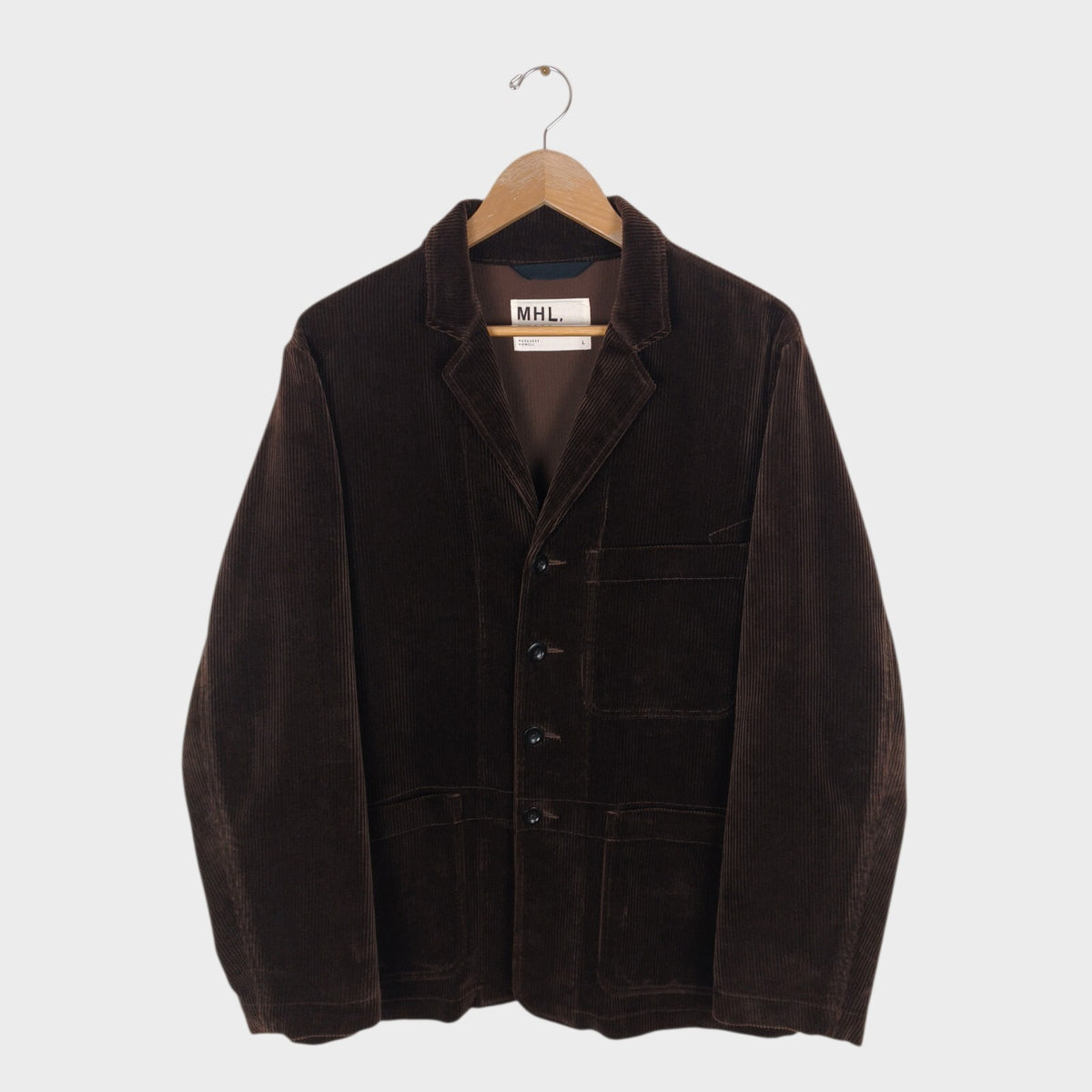 MHL MARGARET HOWELL Men's Brown Heavyweight Corduroy Chore Jacket
