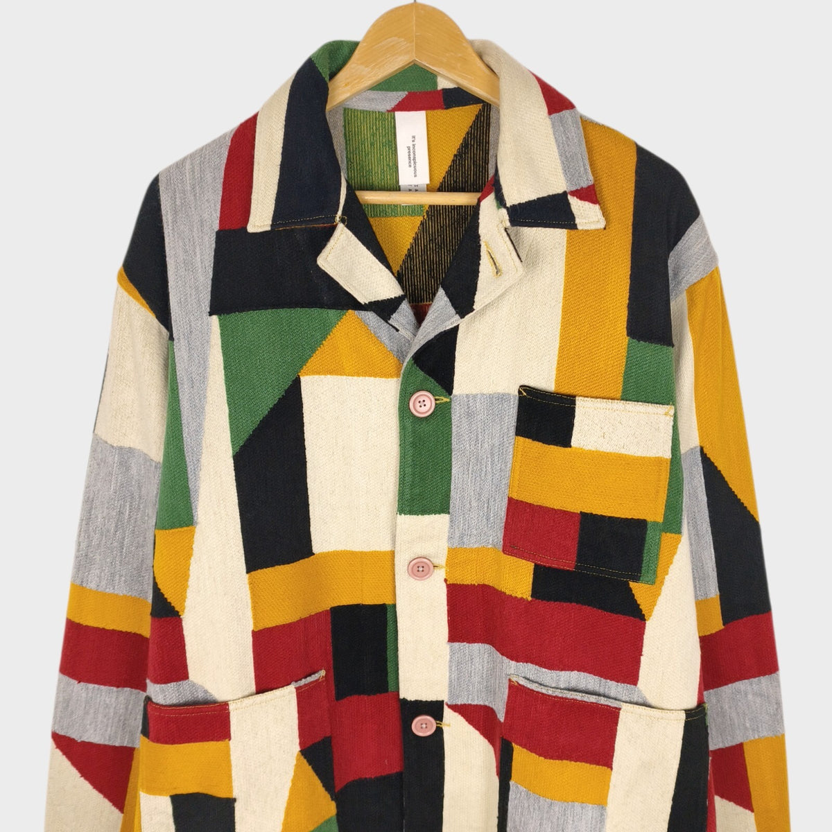 NICHE. Japan Men's Multicoloured Patchwork Switching Stitch Chore Jacket