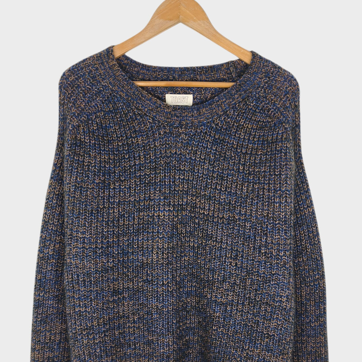 TOAST Men's 100% Mohair Wool Blend Heavyweight Chunky Knit Jumper