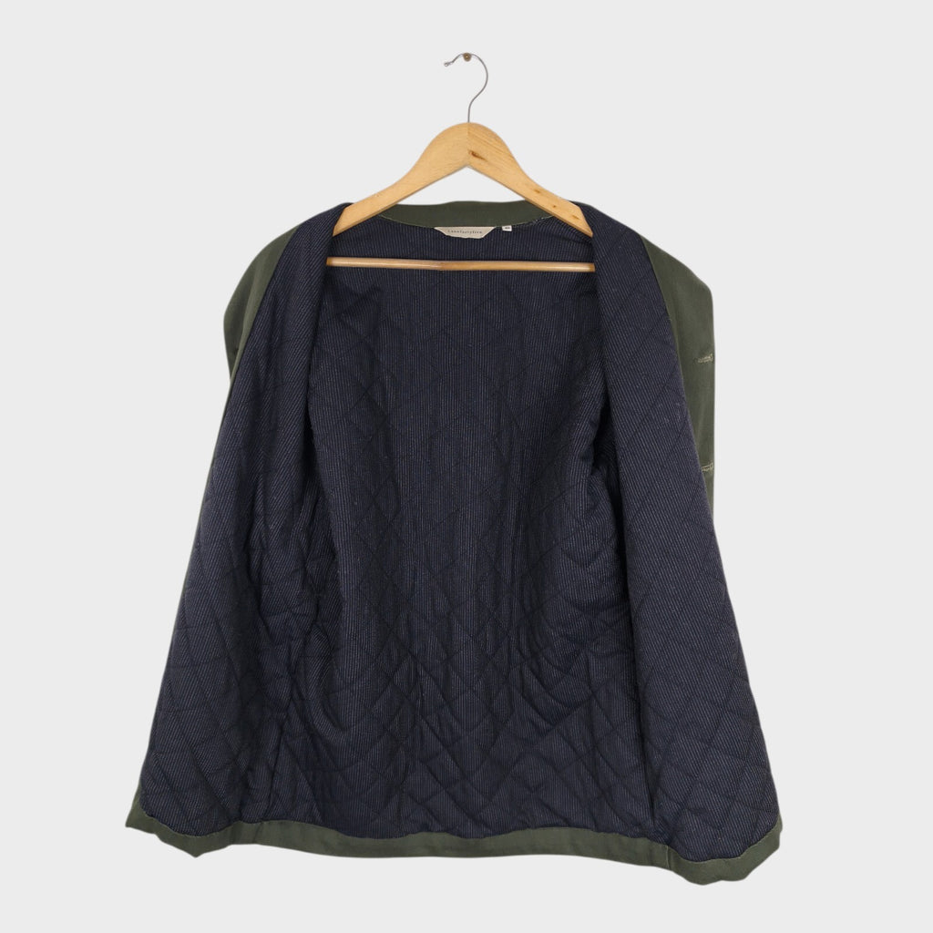 LANEFORTYFIVE Men's Made in England Dark Green Padded Chore Jacket