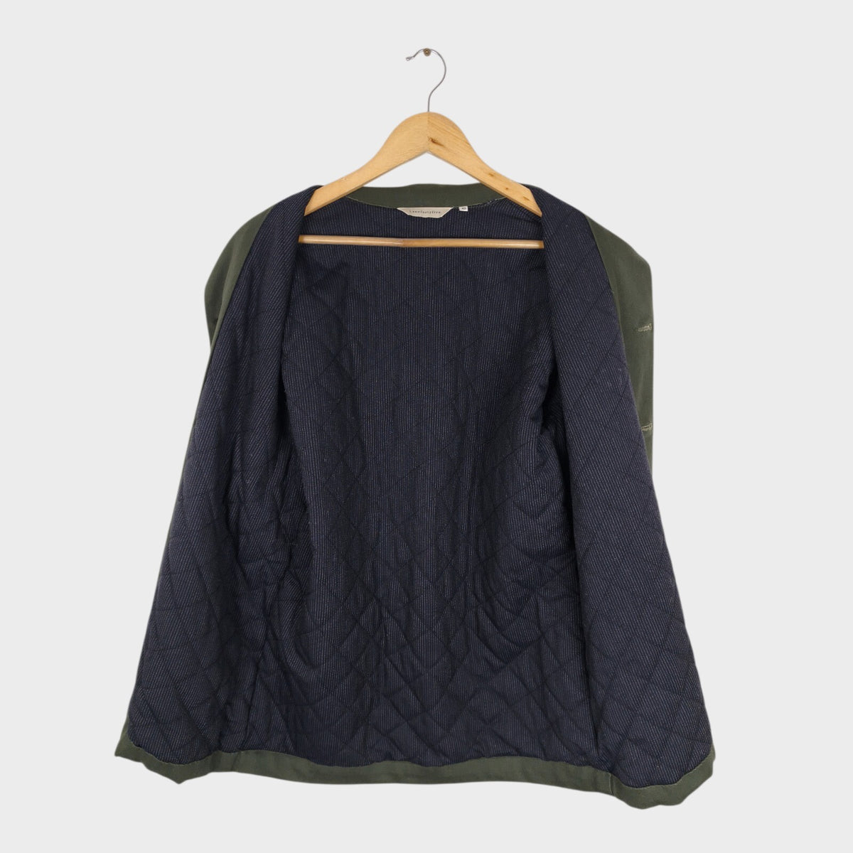 LANEFORTYFIVE Men's Made in England Dark Green Padded Chore Jacket