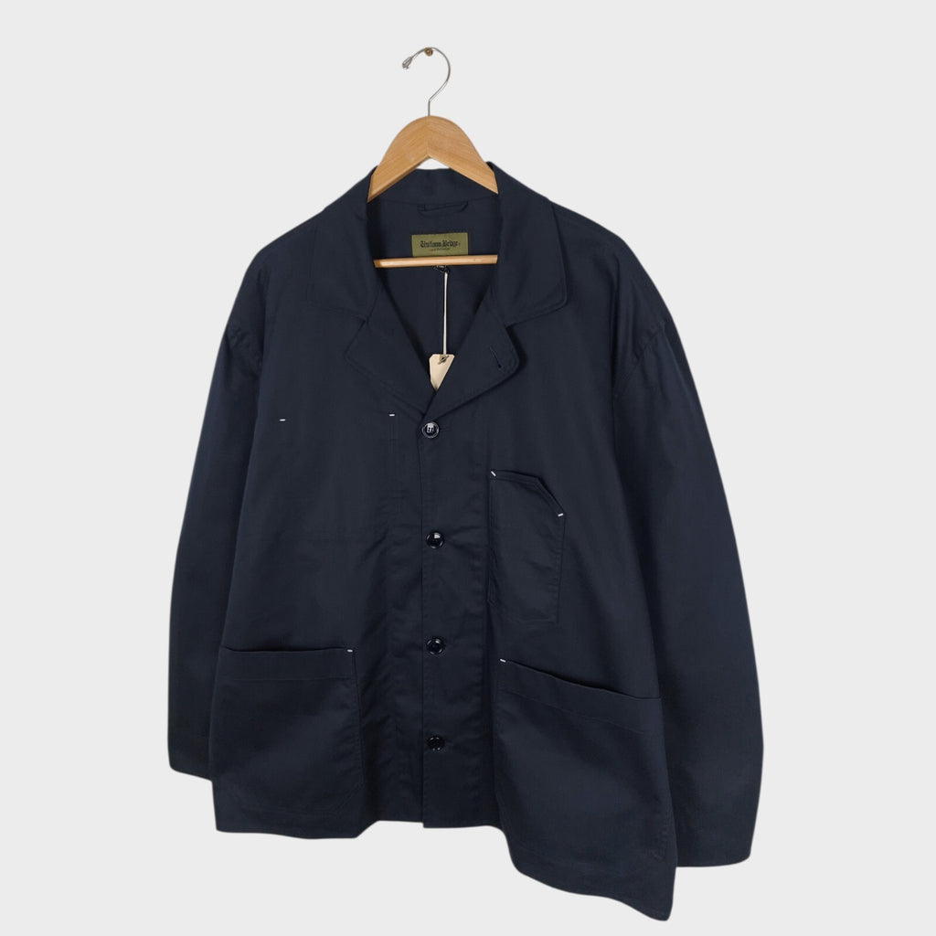 UNIFORM BRIDGE Men's Navy Coverall Chore Jacket
