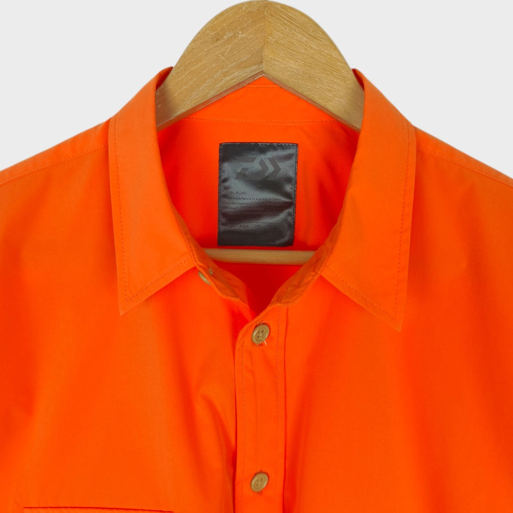 DAIWA PIER39 Men's Orange Mulch Pocket Easy Overshirt