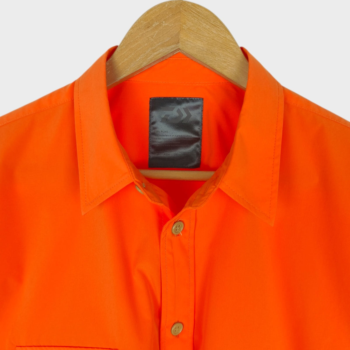 DAIWA PIER39 Men's Orange Mulch Pocket Easy Overshirt