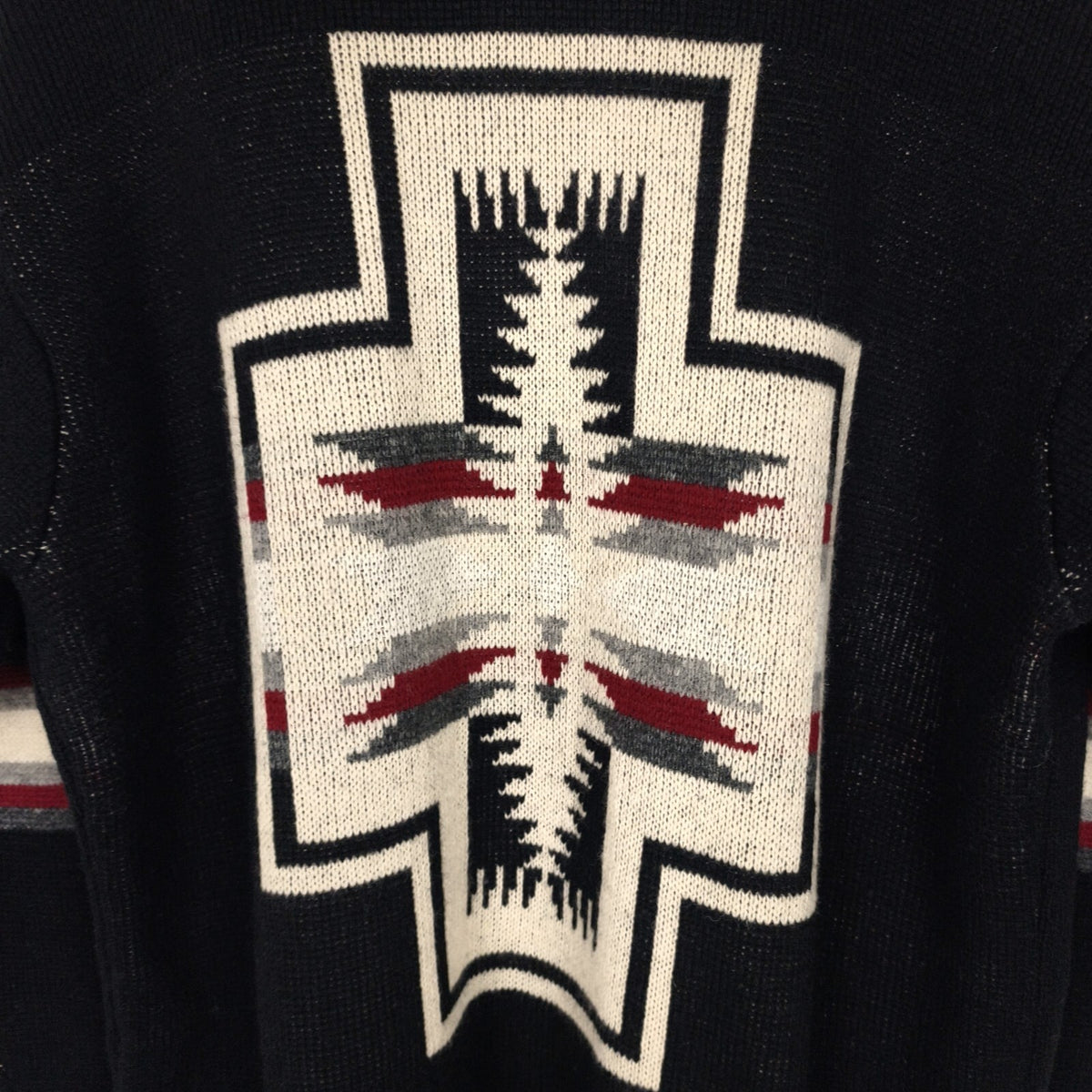 PENDLETON Men's Navajo Jacquard Wool Blend Open Cardigan