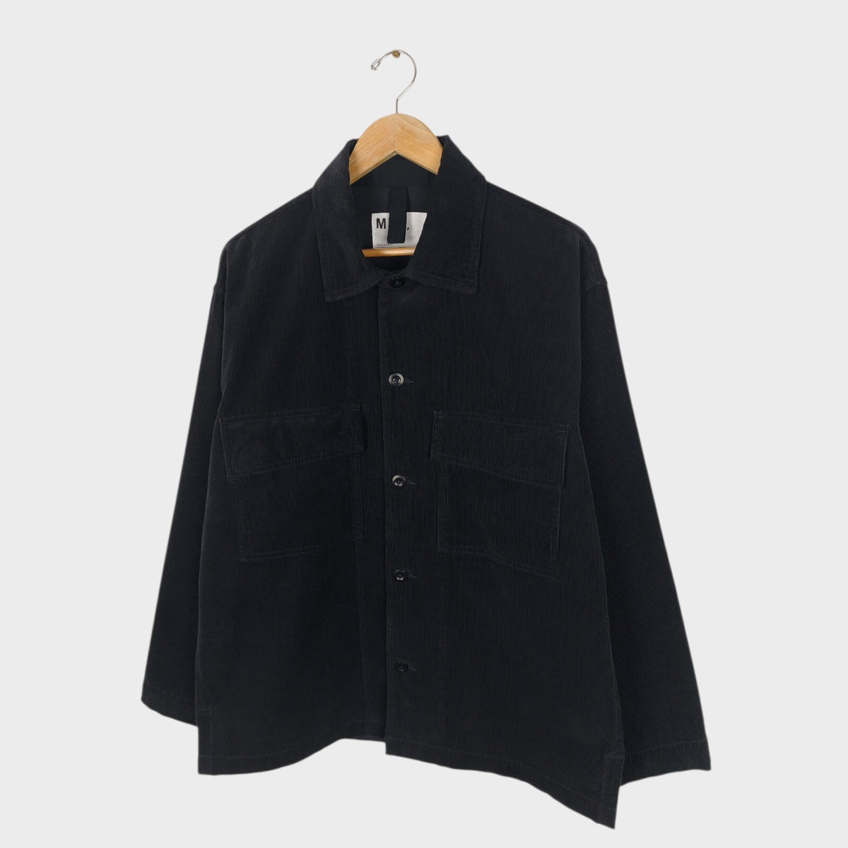 MHL MARGARET HOWELL Men's Black Corduroy Overshirt Jacket