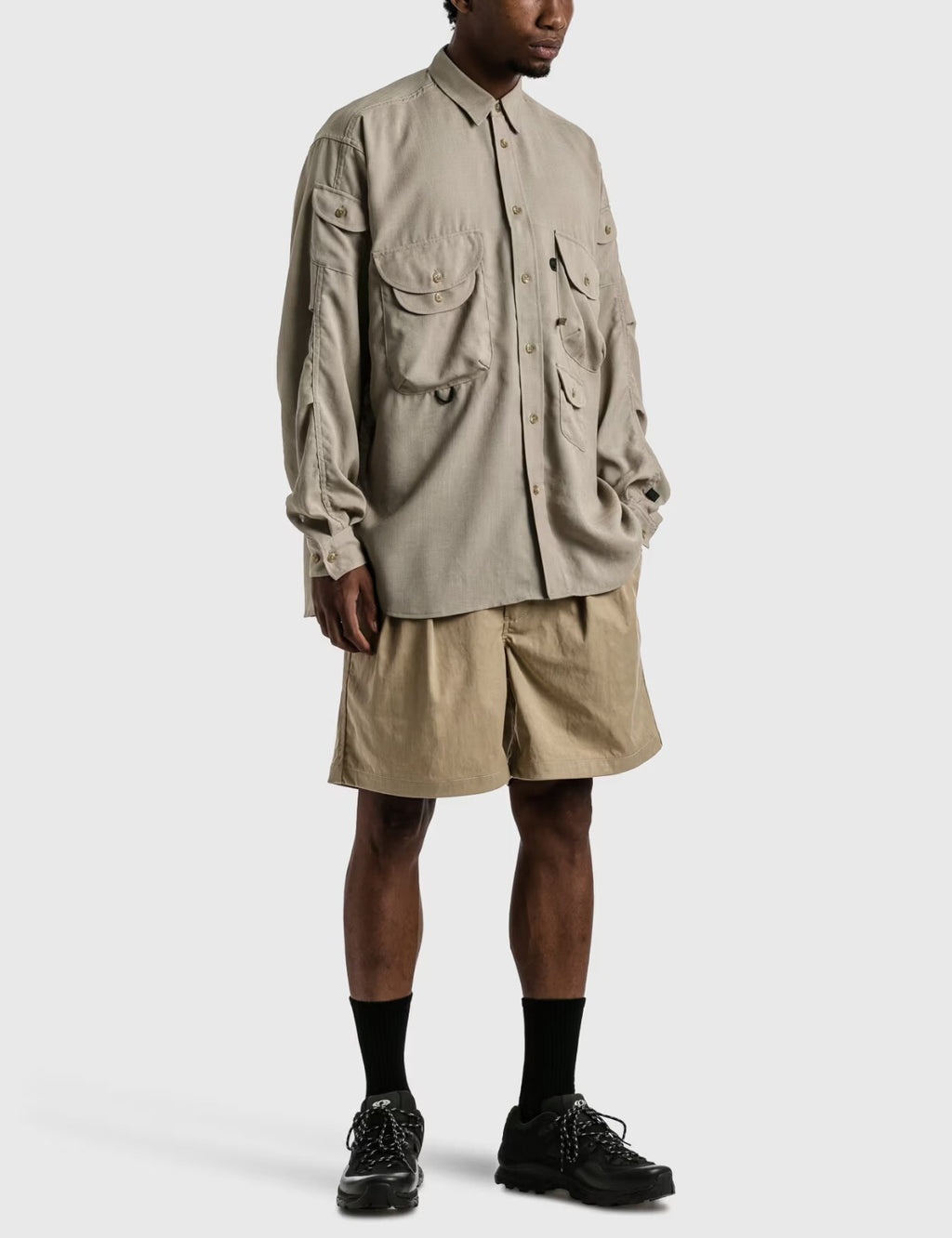 DAIWA PIER39 Men's Ivory Tech Bombay Safari Overshirt