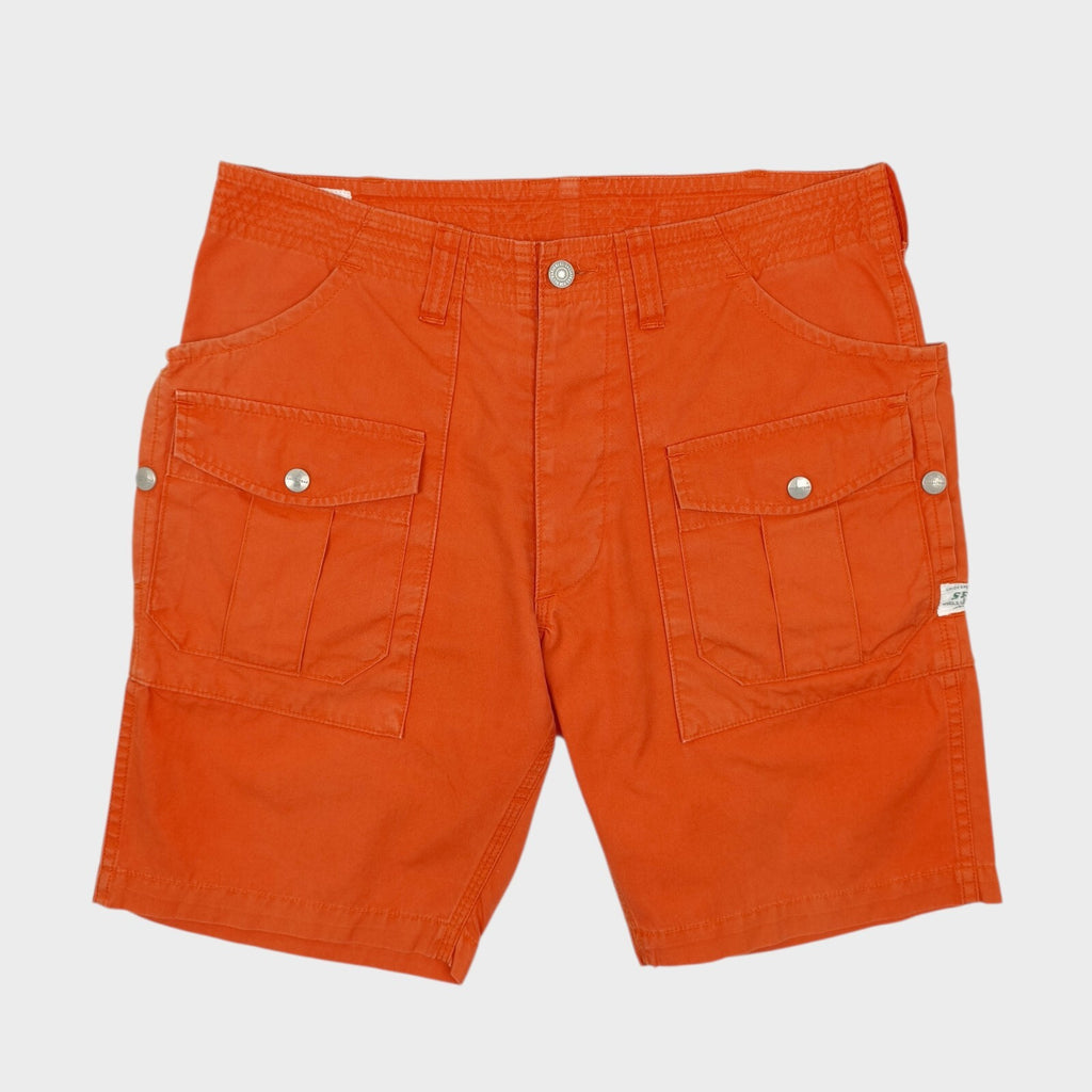 SASSAFRAS Men's Made in Japan Orange Botanical Scout Cargo Shorts