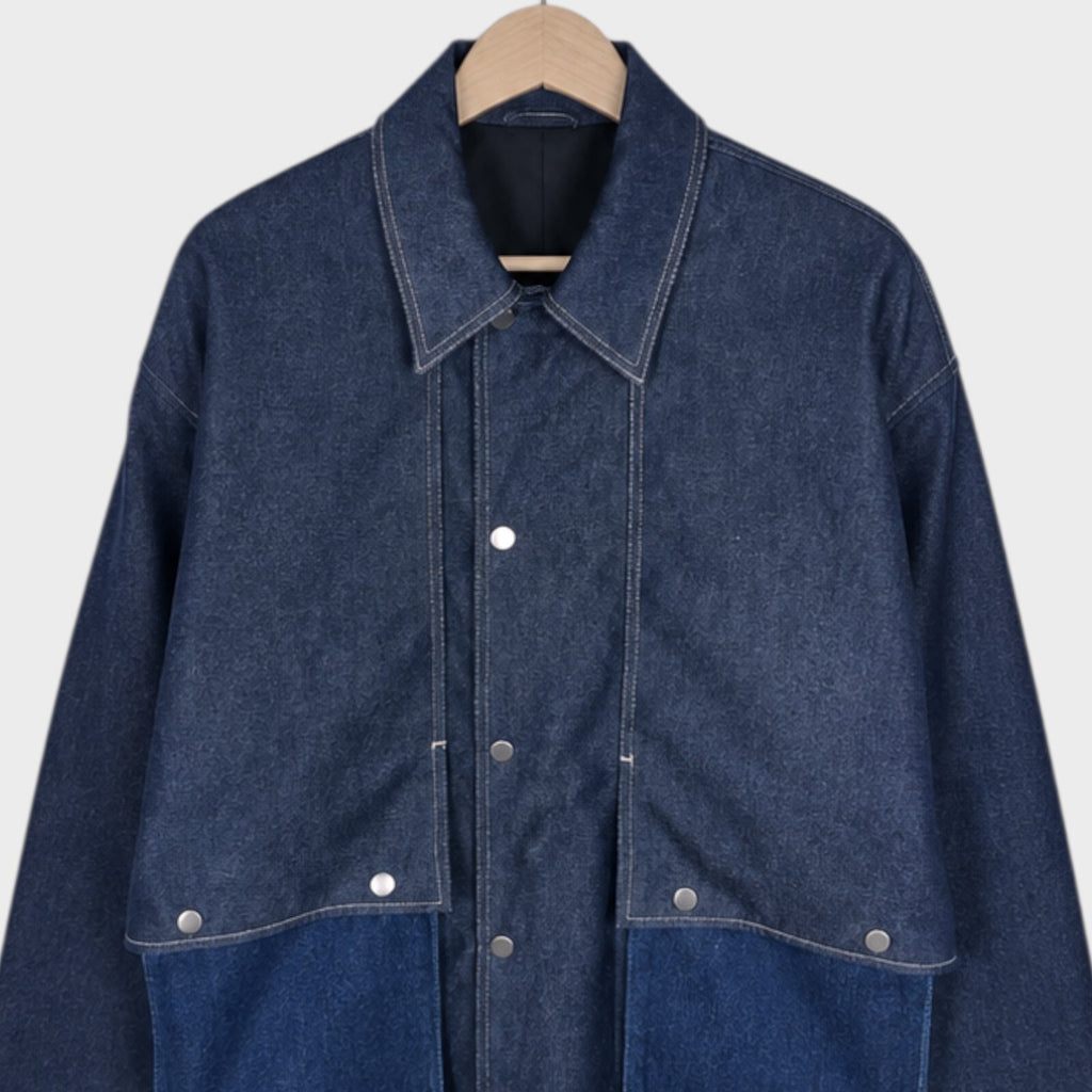 PUBLIC TOKYO Men's Made in Japan Blue Denim Blouson Jacket