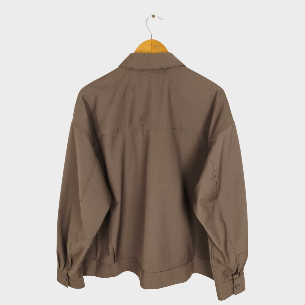 BEAMS Men's Taupe Relaxed Fit Blouson Jacket