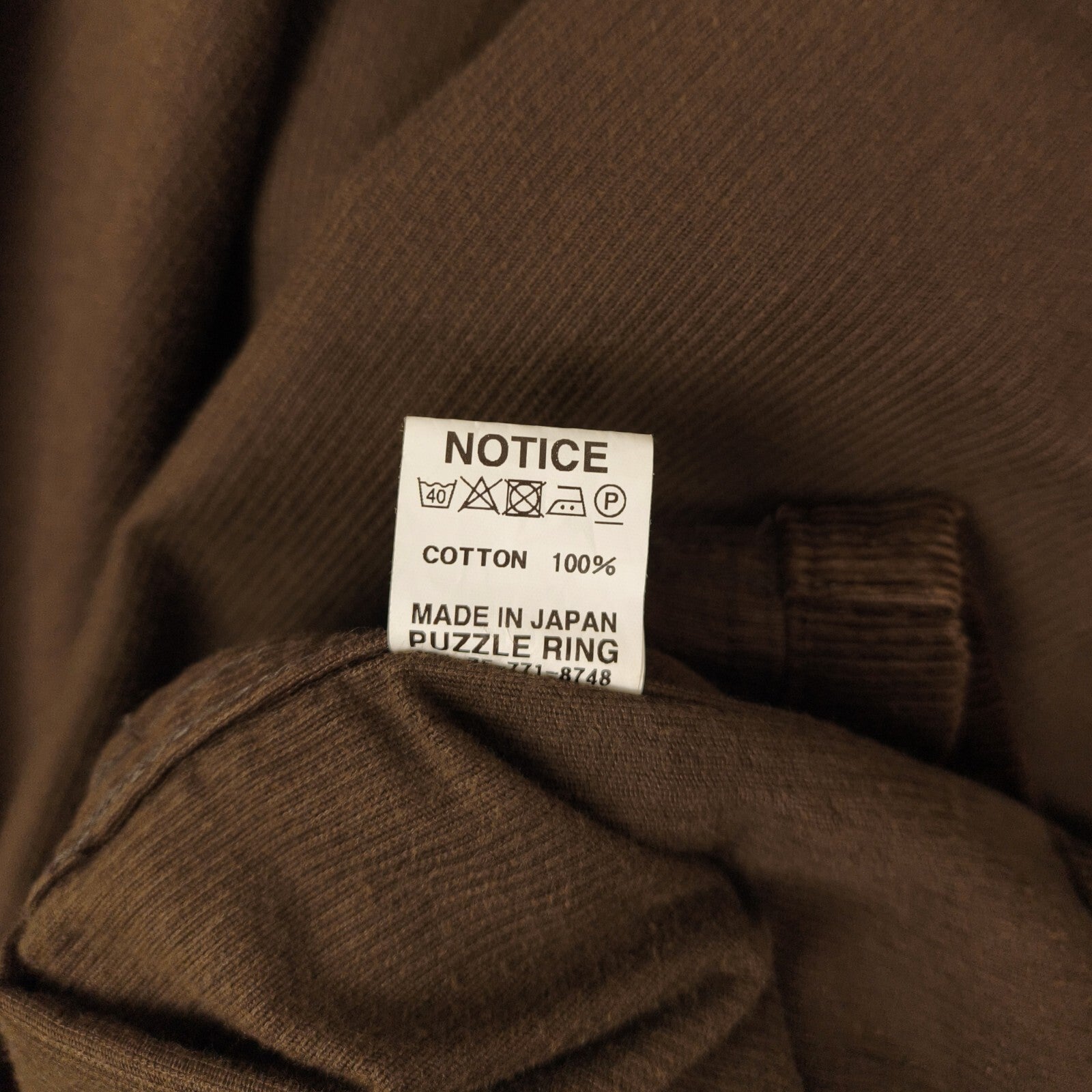 SASSAFRAS Men's Made in Japan Brown Corduroy Bud Breaker Jacket