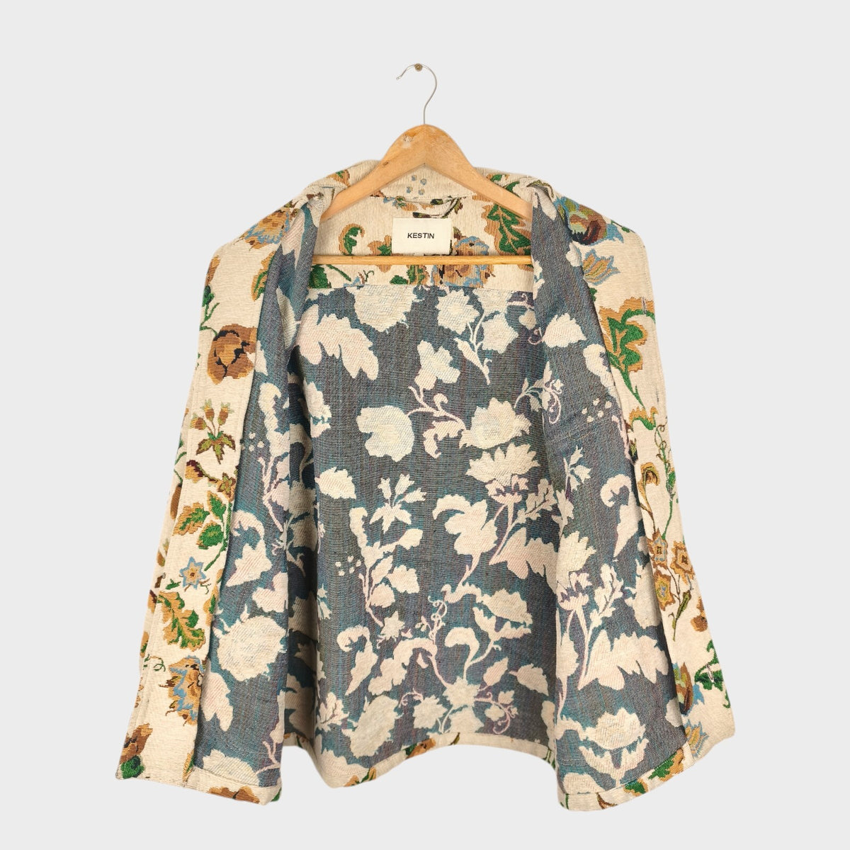 KESTIN HARE Men's Japanese Floral Jacquard Ormiston Tapestry Jacket