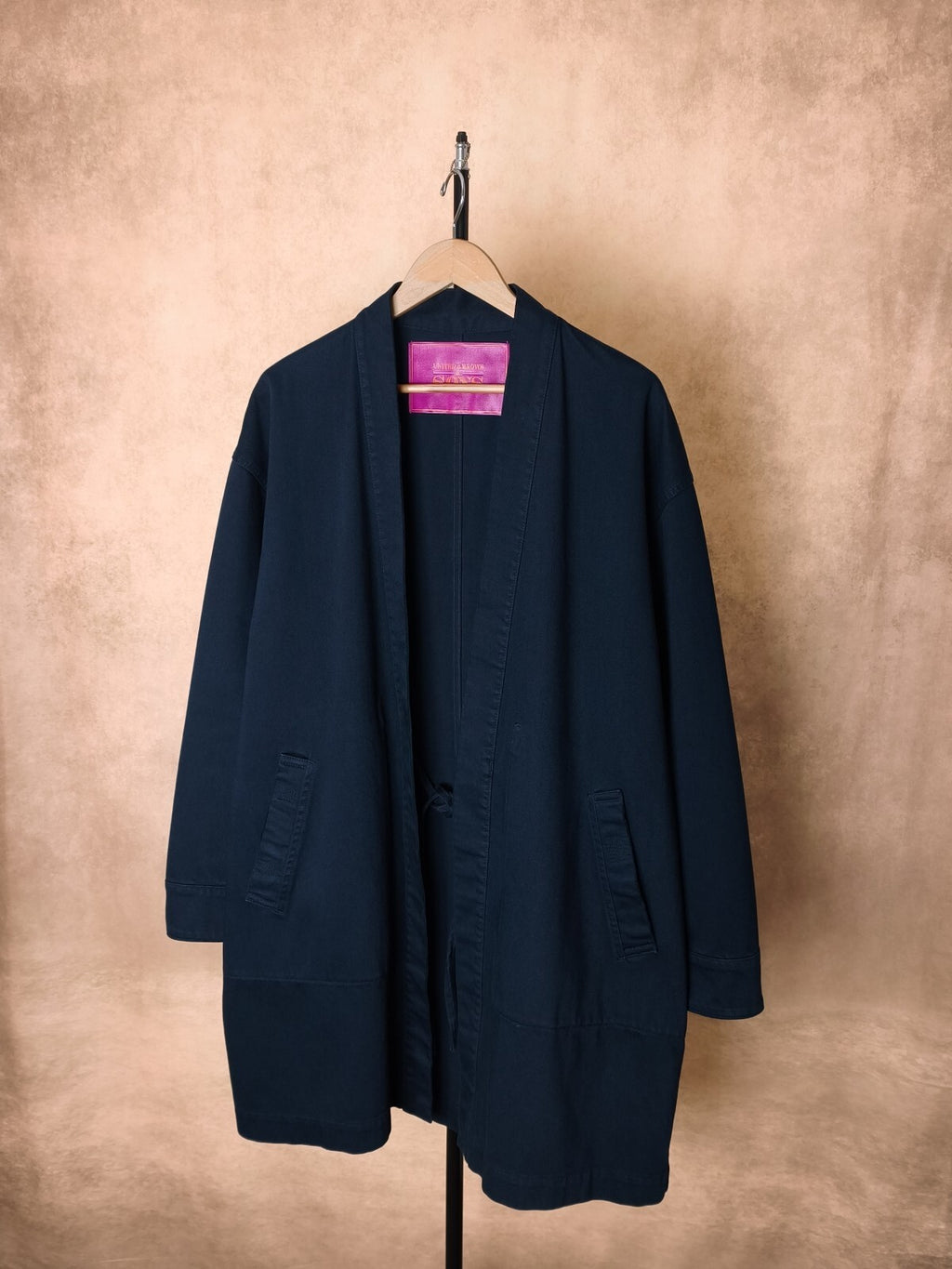 UNITED ARROWS & SONS Men's Made in Japan Navy Heavy Cotton Kimono Haori Jacket