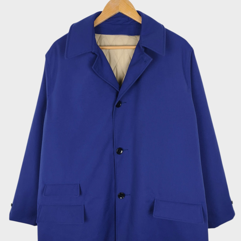 BEAMS PLUS Men's Blue Waterproof Detachable Liner Coat