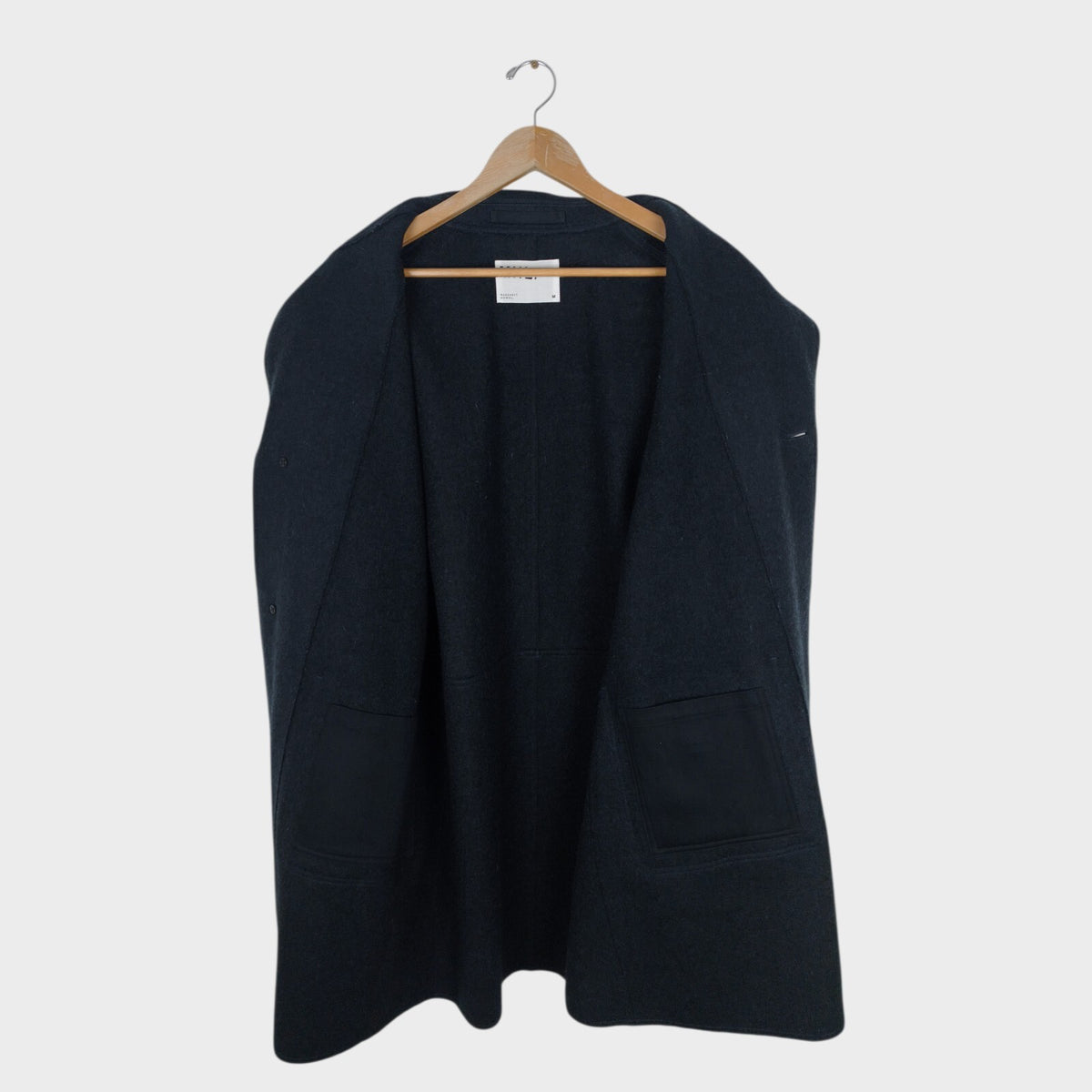 MHL MARGARET HOWELLL Men's Dark Navy Heavyweight 100% Wool Coat