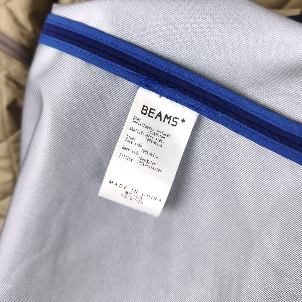 BEAMS PLUS Men's Blue Waterproof Detachable Liner Coat