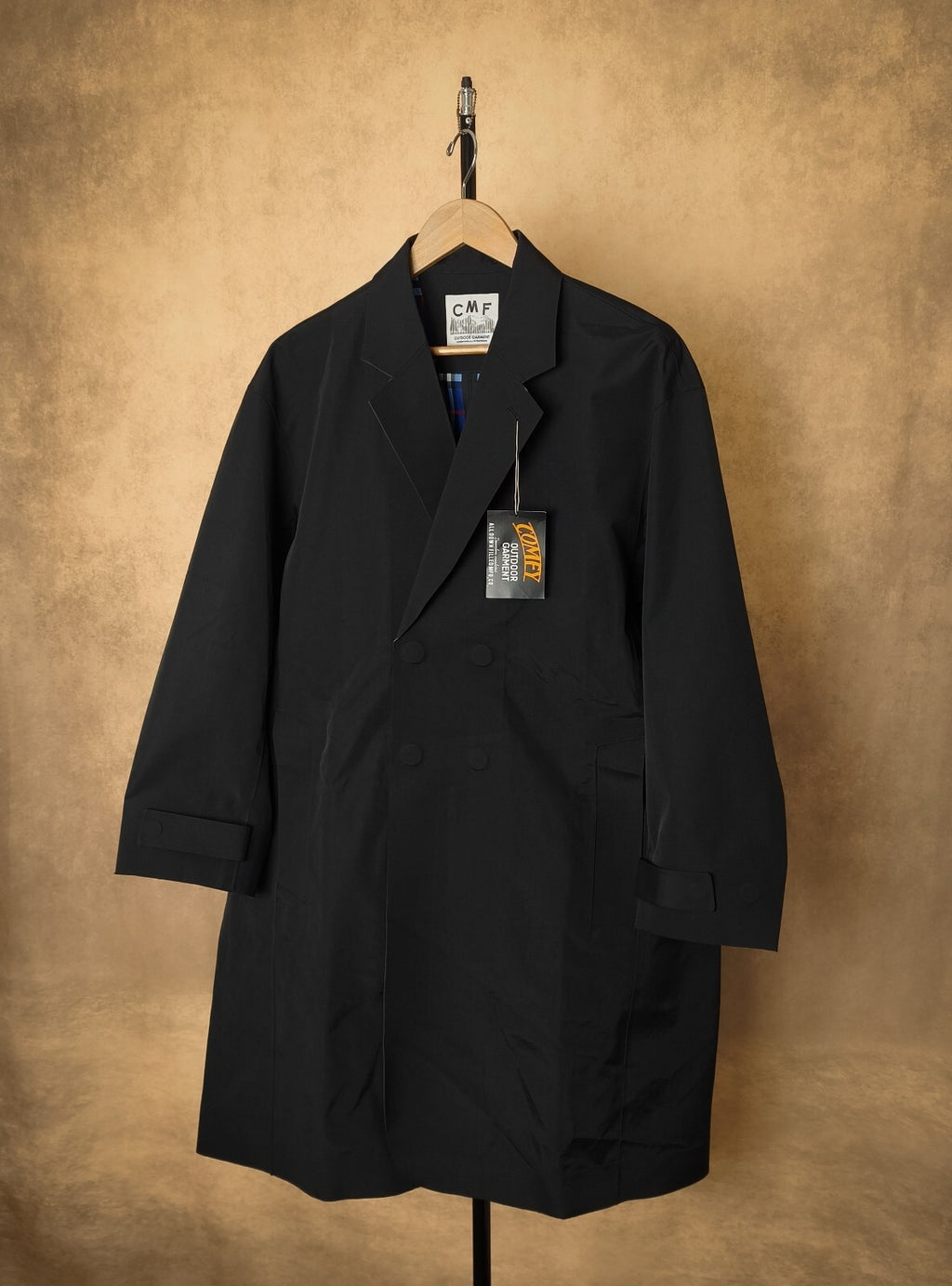 CMF COMFY OUTDOOR GARMENT Men's Black Water-Repellent Gum Field Chester Coat