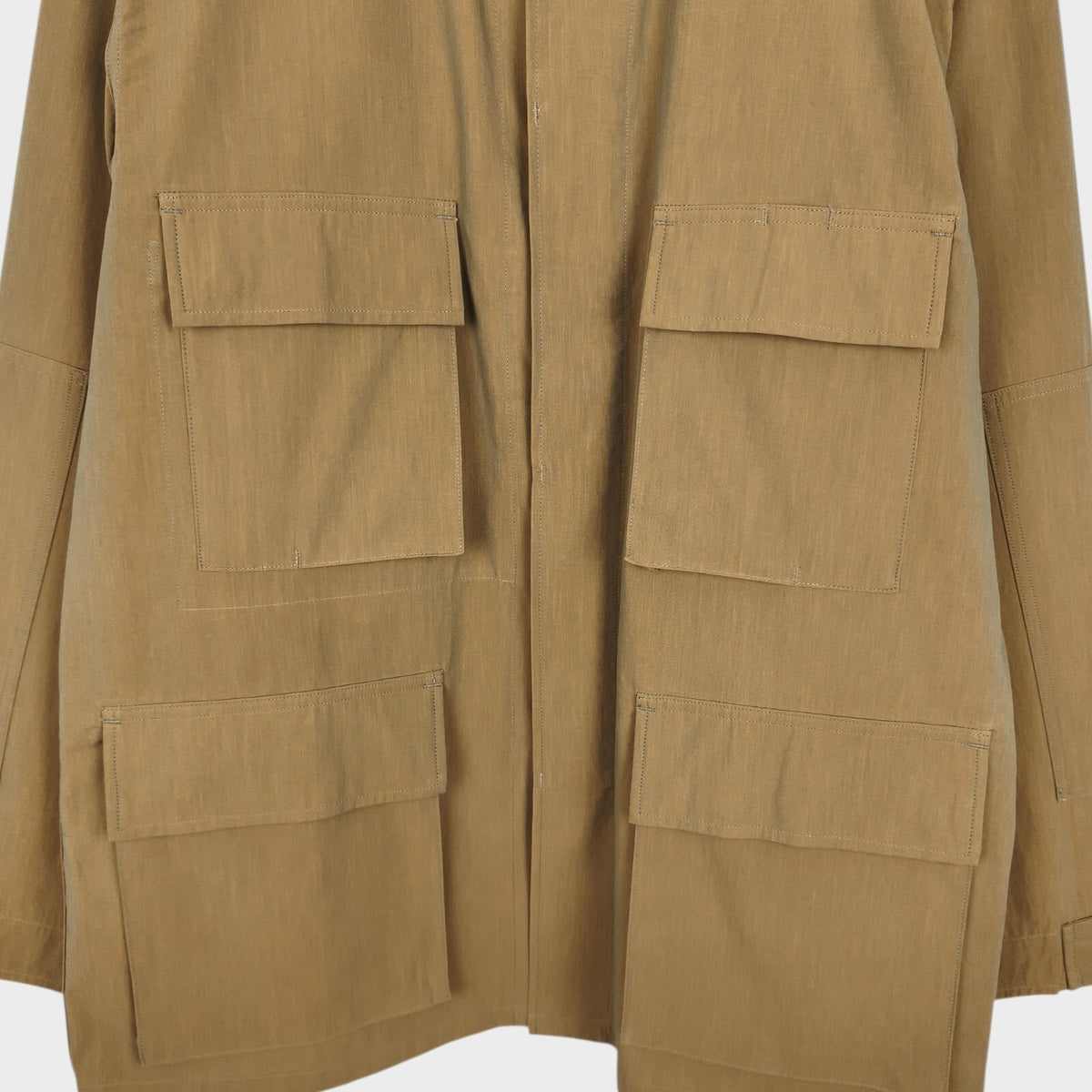 A VONTADE Men's Made in Japan Beige B.D.U. Military Field Jacket