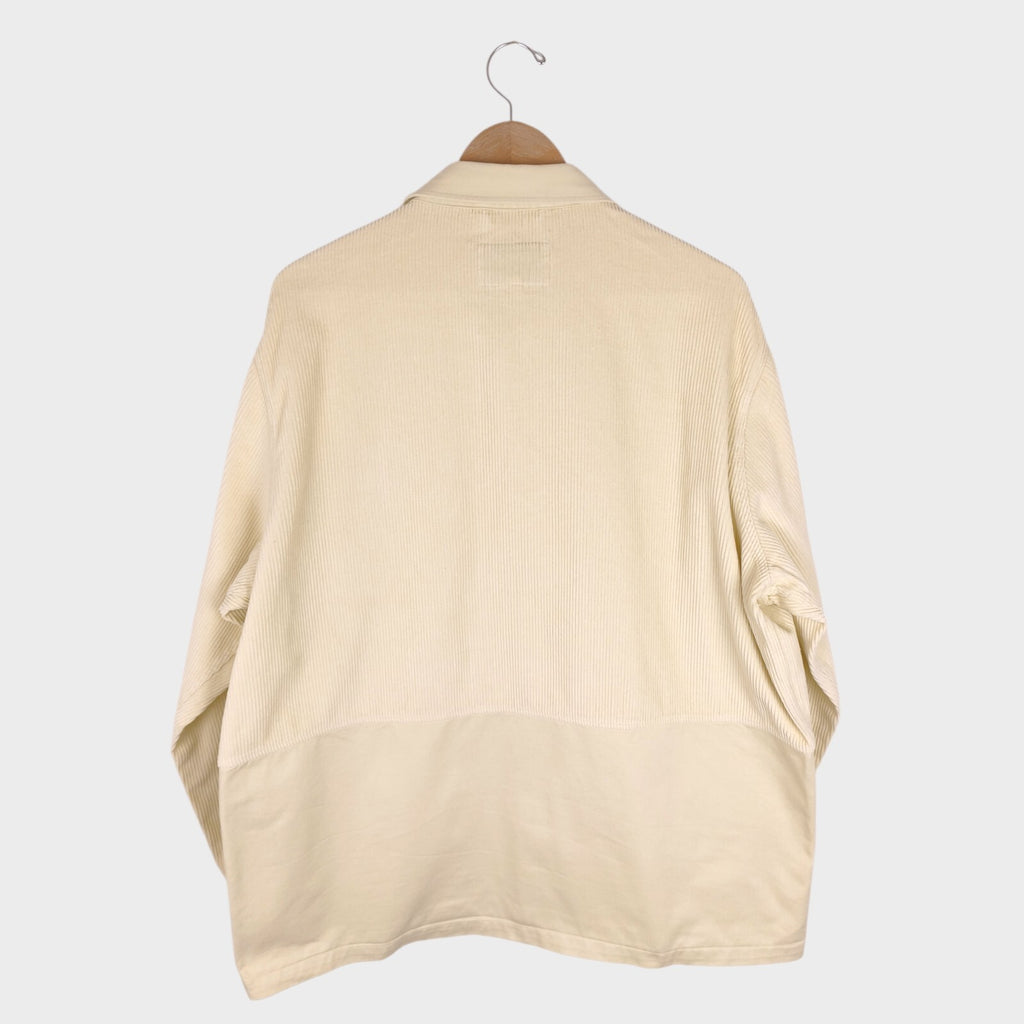 KESTIN HARE Men's Ecru Corduroy Rosyth Overshirt Jacket
