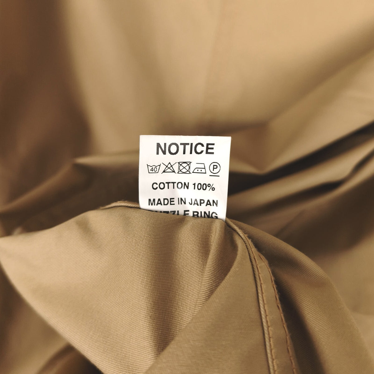 SASSAFRAS Men's Made in Japan Beige Cotton G.D.U. Leaf Jacket