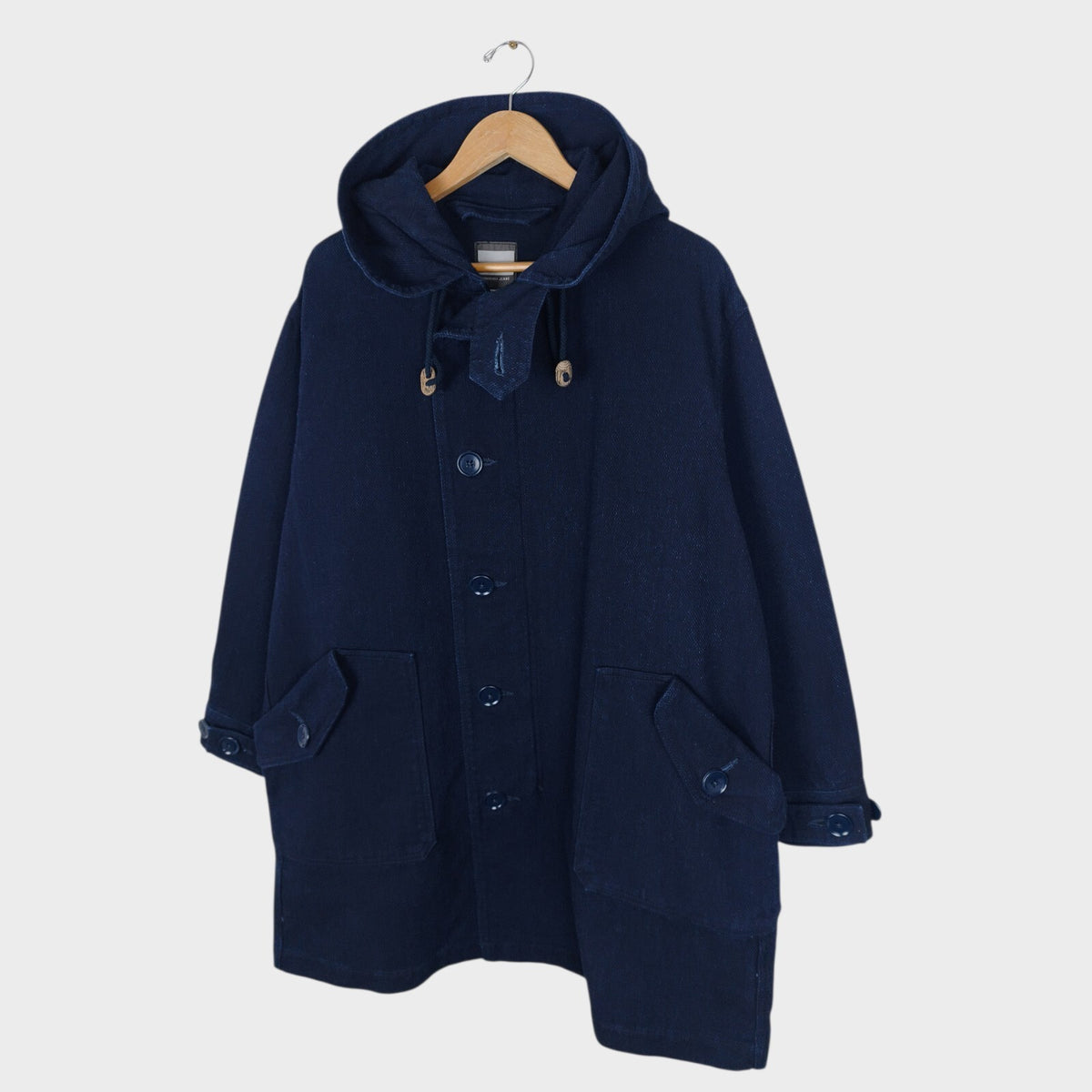 MOMOTARO Men's Made in Japan Indigo Blue Heavyweight Sashiko Coat