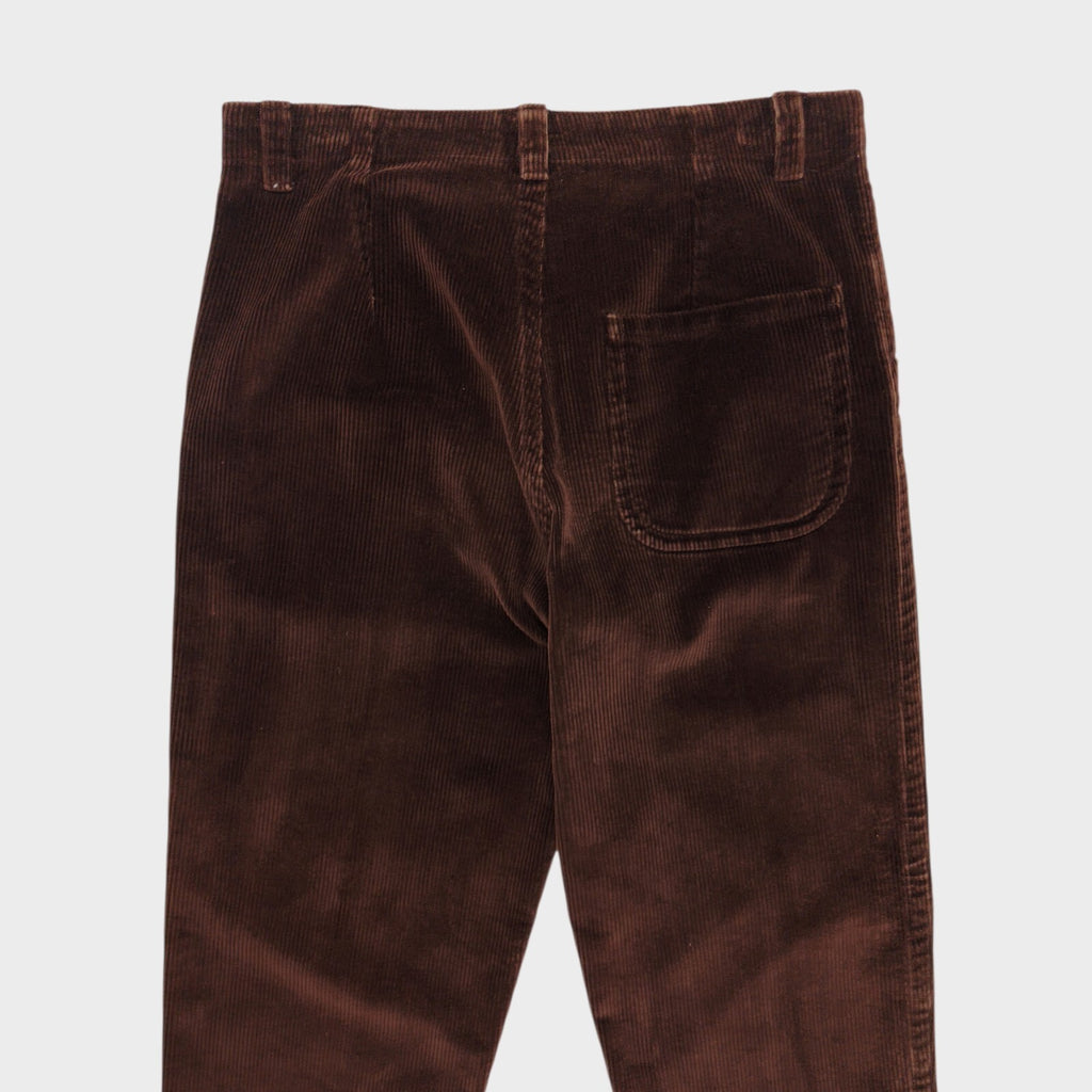 OLD TOWN Men's Brown Made in England Heavyweight Corduroy Trousers
