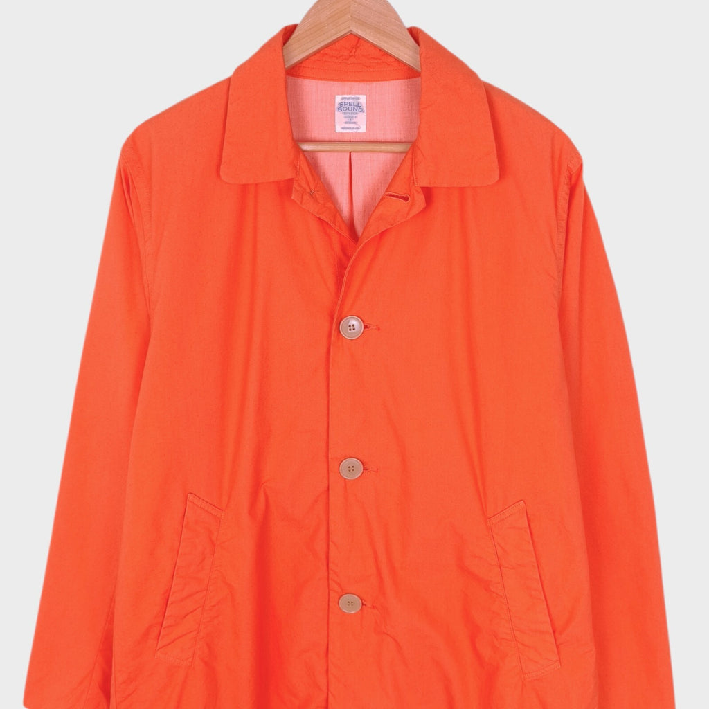 SPELLBOUND Men's Made in Japan Bright Orange Typewriter Coat