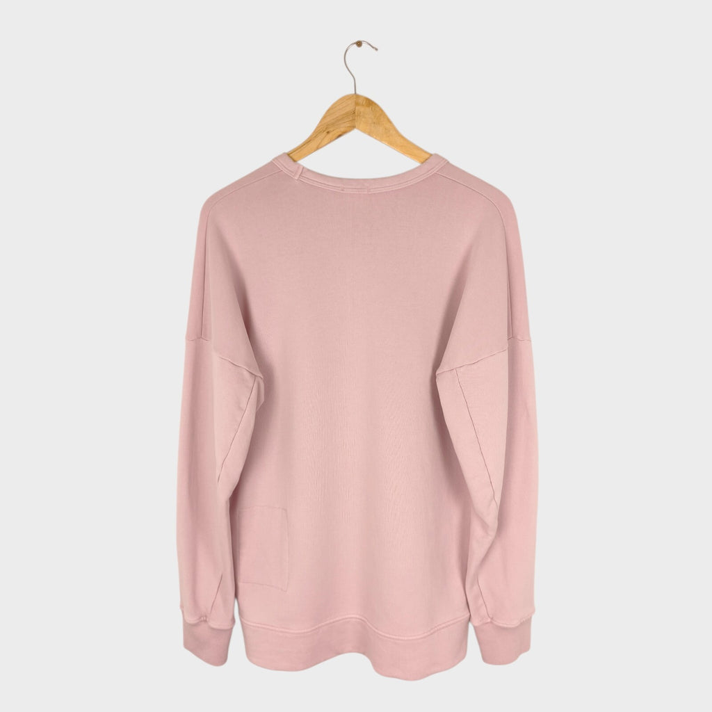 TEN C Men's Pink Made in Italy Crewneck Sweatshirt