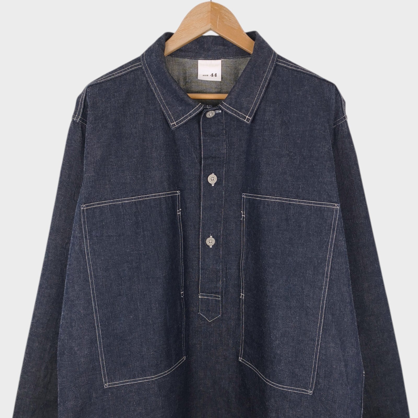 BUZZ RICKSON Men's Made in Japan U.S. Army Denim Pullover Jacket