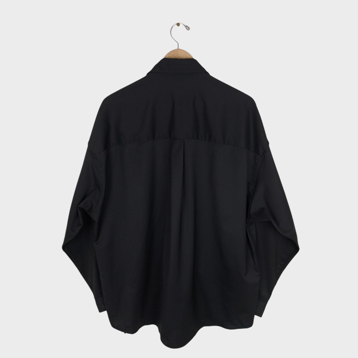 MAISON SPECIAL Japan Men's Black Wool Blend Multi Pocket Overshirt Jacket