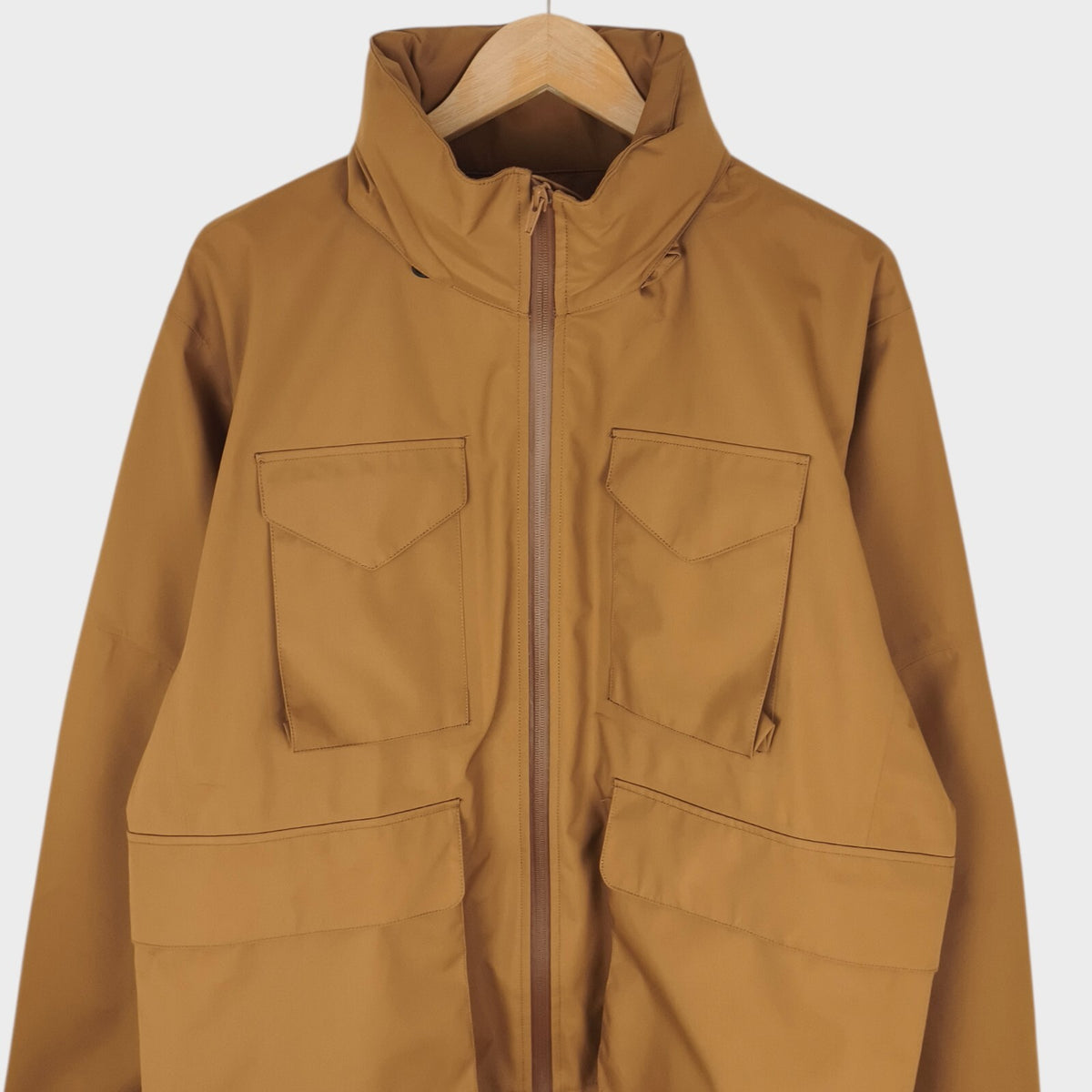 SON OF THE CHEESE Japan Men's Camel Waterproof 3 Layer Parka Jacket