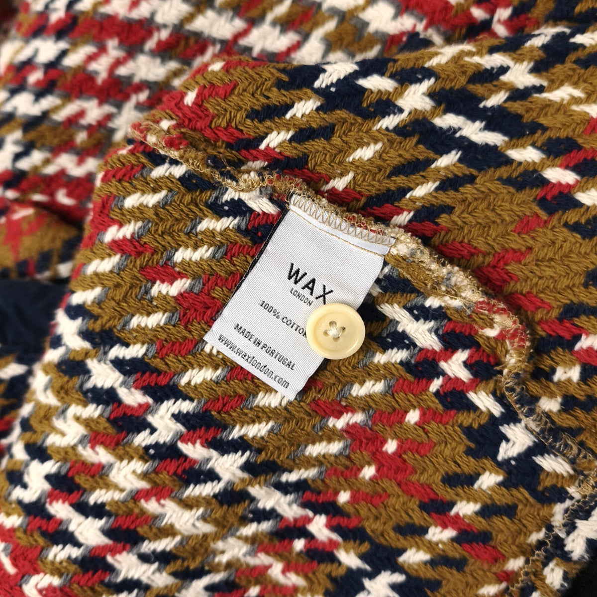 WAX LONDON Men's Multicoloured Check Whiting Overshirt