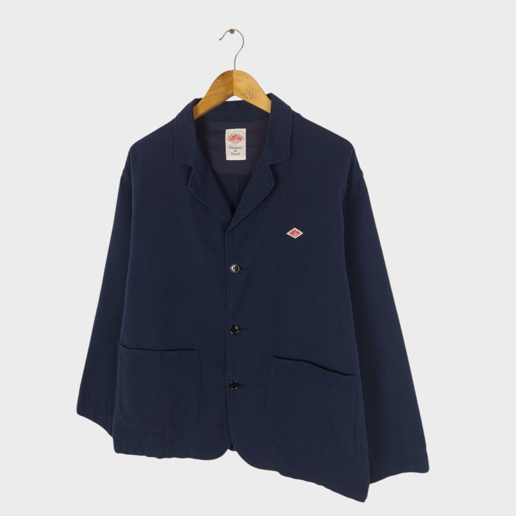 DANTON Men's Navy Blue Made in Japan 100% Cotton Chore Jacket