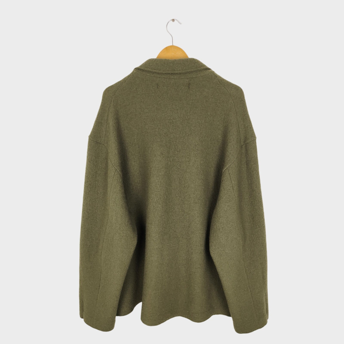 EEL PRODUCTS Men's Made in Japan 100% Wool Oversized Reading Coat