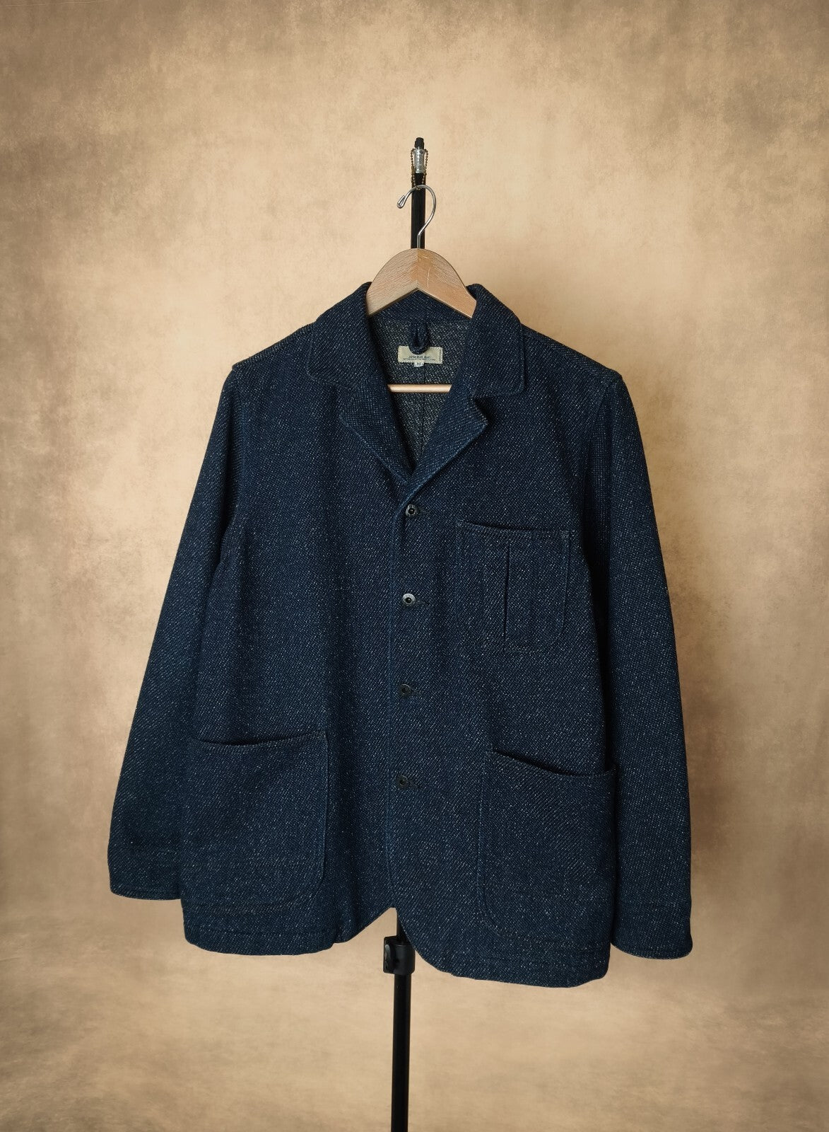 JAPAN BLUE JEANS Men's Made in Japan Indigo Blue Sashiko Chore Jacket
