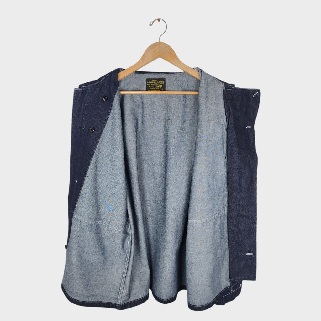 OKONKWO MFG Men's Blue Heavyweight Denim Chore Jacket