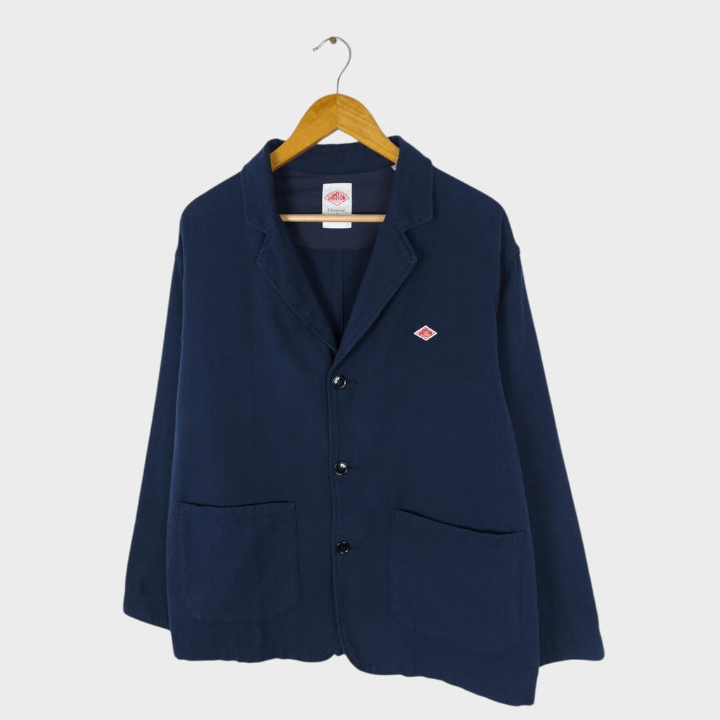 DANTON Men's Navy Blue Made in Japan 100% Cotton Chore Jacket