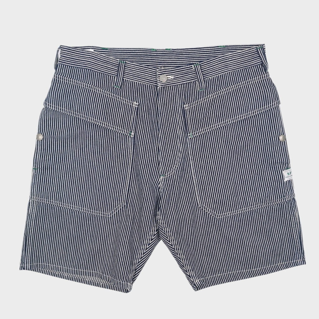SASSAFRAS Men's Made in Japan Hickory Stripe Cargo Shorts
