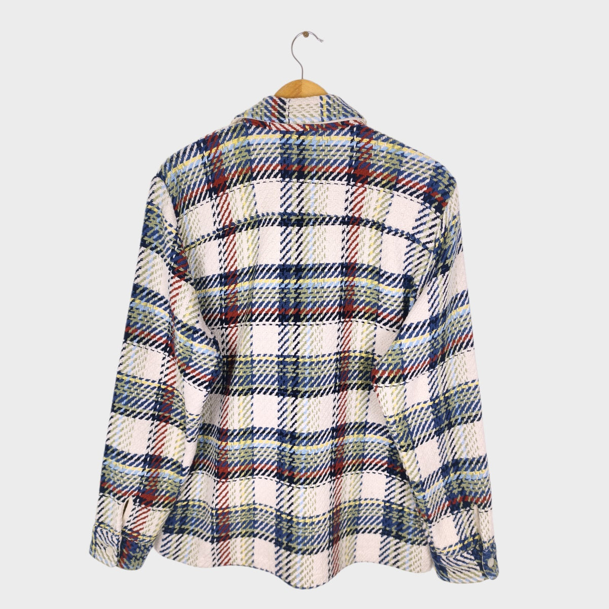 WAX LONDON Men's Multicoloured Check Whiting Overshirt