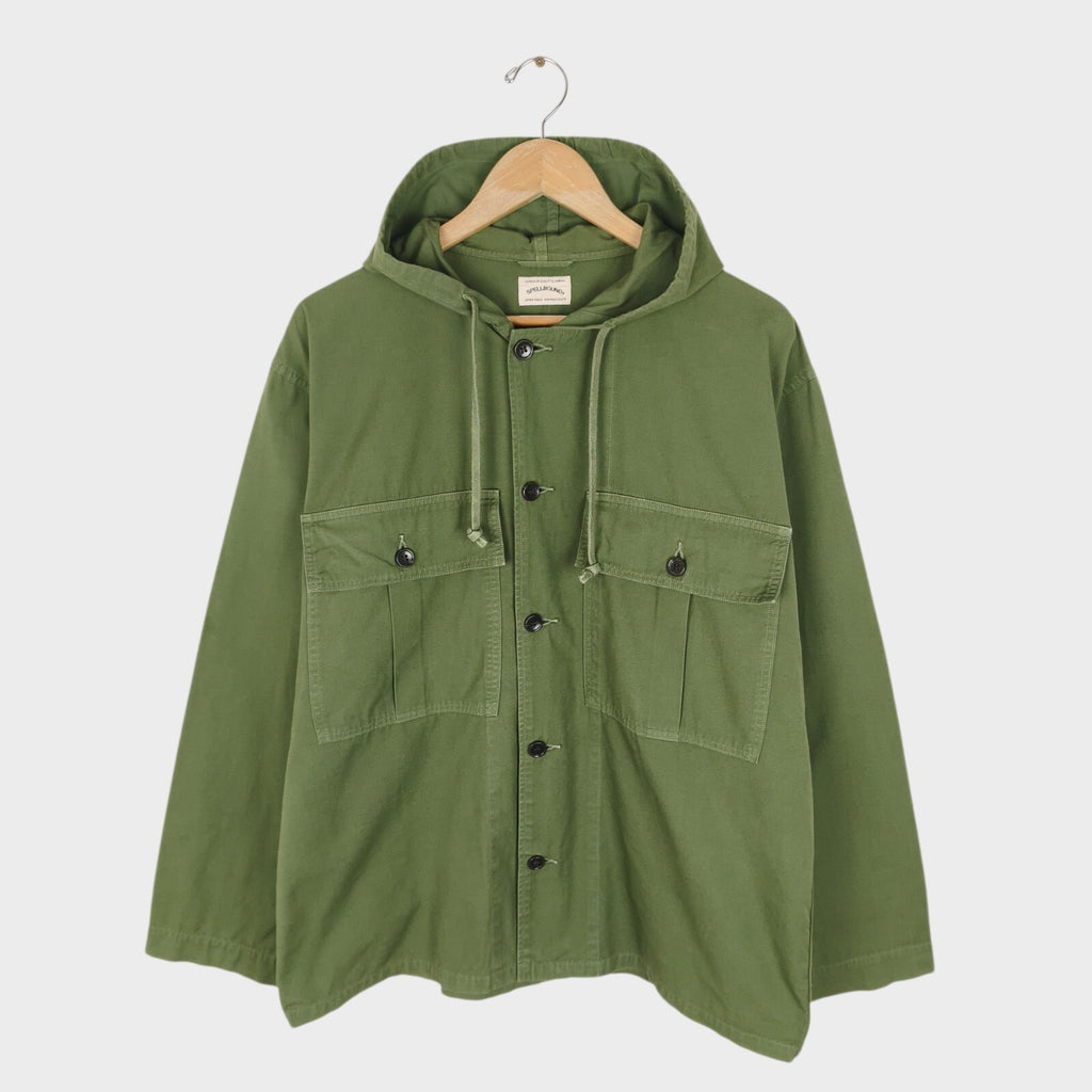 SPELLBOUND Men's Made in Green Military Button Up Overshirt
