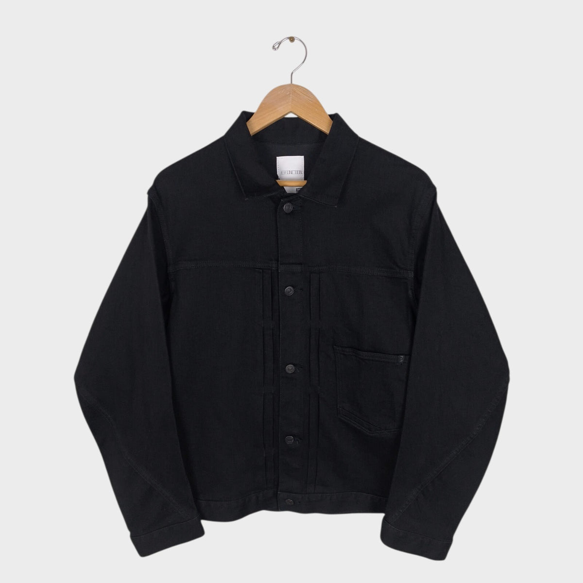 EDWIN Japan Men's Black Denim E-Function Jacket