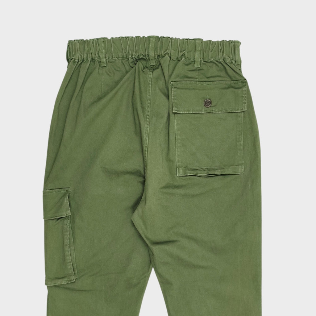 SAGE DE CRET x BEAMS PLUS Men's Green Cargo Trousers