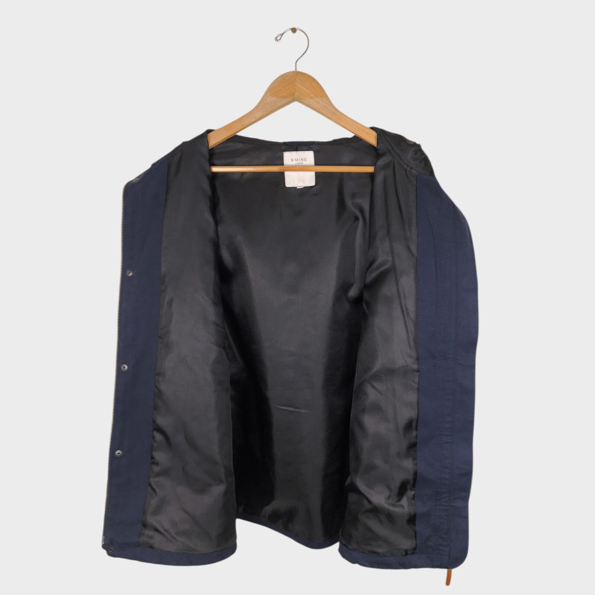 BEAMS B:MING Men's Navy Blue Waterproof Mountain Parka Jacket