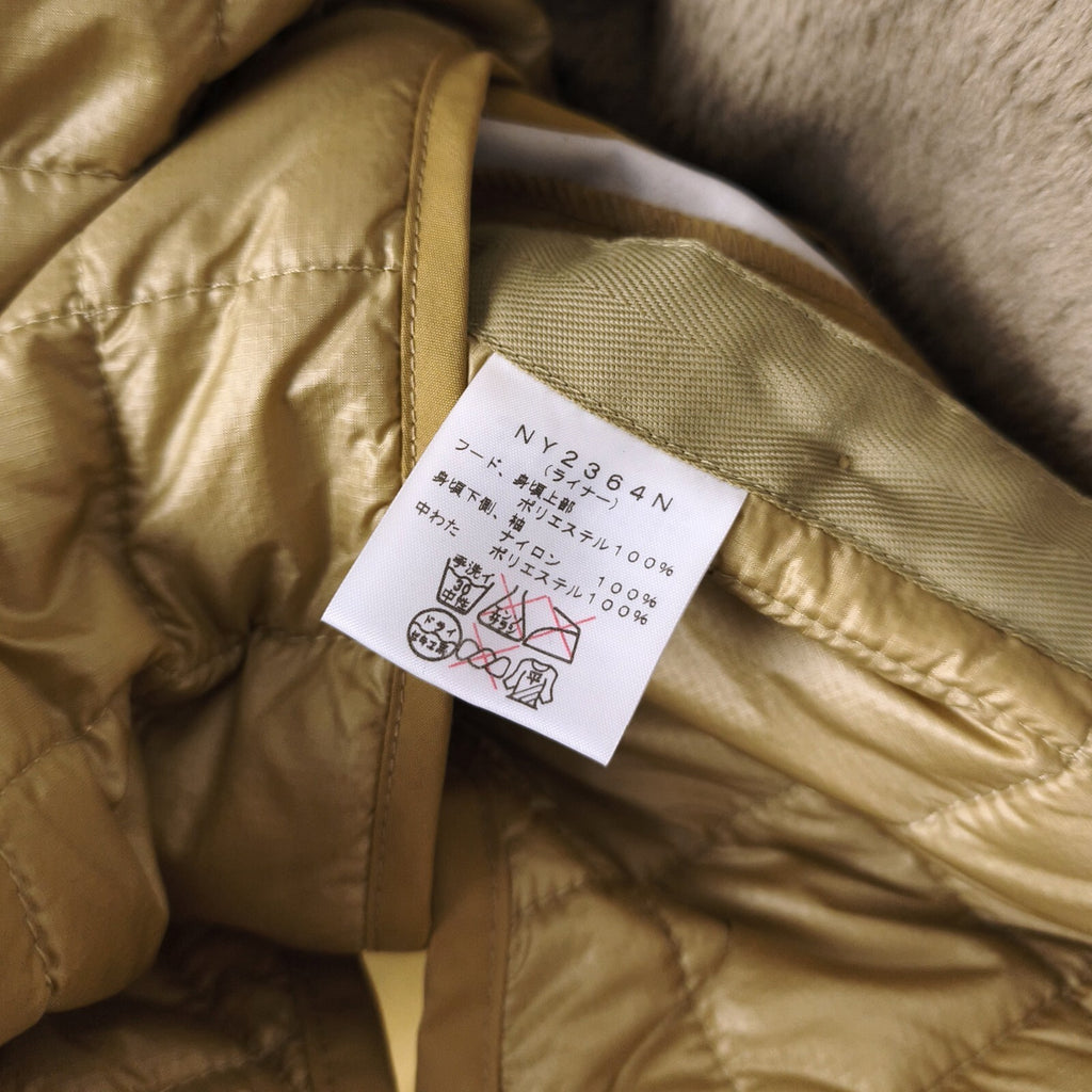 THE NORTH FACE PURPLE LABEL x NANAMICA Men's Ochre Brushed Insulation Lining Parka Jacket